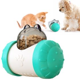 Funny Dog Treat Leaking Toy With Wheel Interactive Toy For Dogs Puppies Cats Pet Products Supplies Accessories (Color: Yellow)