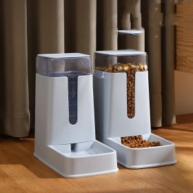 Pet Double Bowl Automatic Feeder Waterer (Color: Feeder)