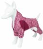 Pet Life Active 'Downward Dog' Heathered Performance 4-Way Stretch Two-Toned Full Body Warm Up Hoodie