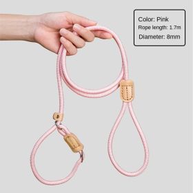 Aiwo New Dog Walking Tool: Dog Automatic Telescopic Dog Walking Rope 3-meter Controllable Rope Pet Towing Rope (colour: P-Chain - Pink)