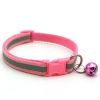 Small Pet Color Buckle Reflective Collars 1.0 Patch Bells Dog Collar Safety Adjustable For Cats Puppy Night Outdoor Supplies