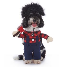 Pet Supplies Universal Clothes Bat (Option: PF95 Plaid Thug-L)