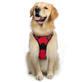 Dog Hand Holding Rope Reflective Vest (Option: Red-XL)